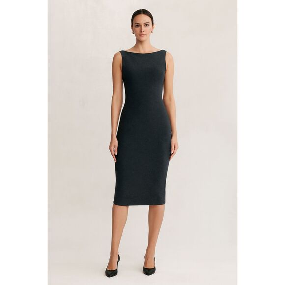 M.M. LAFLEUR New York Black Shift Midi Dress   Women's Size 12 - Picture 1 of 8